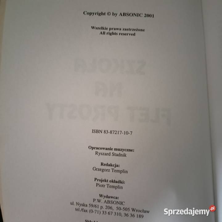 Szkoła na flet prosty podręczniki Warszawa Podręczniki