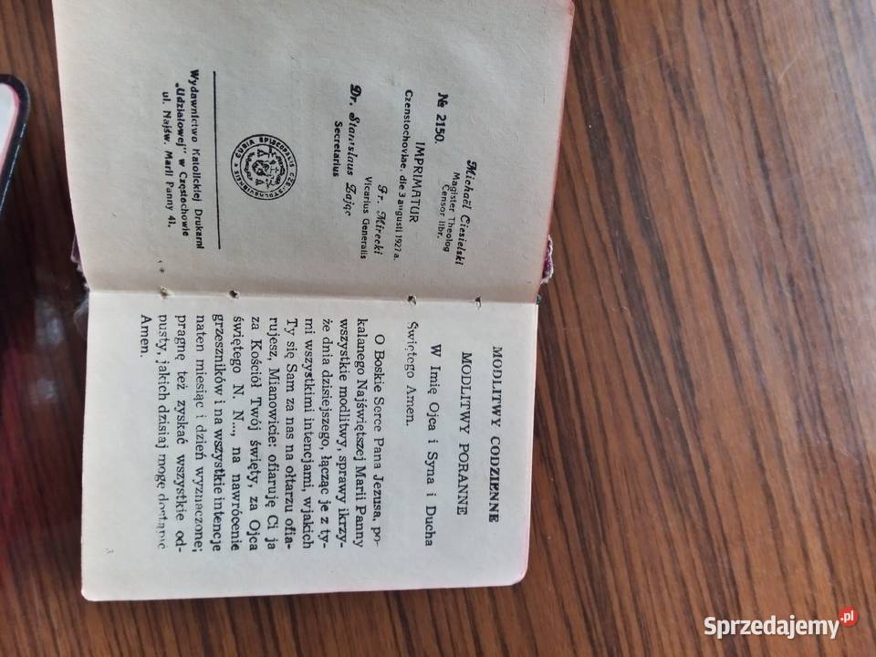 Stare książeczki do nabożeństwa Antykwariat Nakło nad Notecią