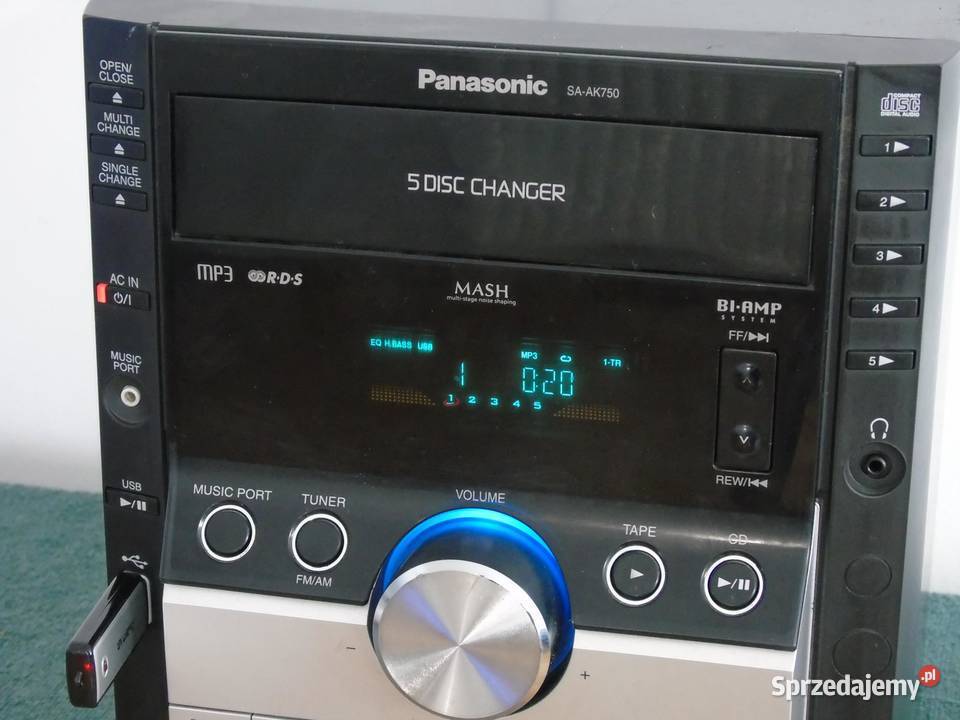Wieża Panasonic SAAK750 USB mp3 RDS CD AUX podkarpackie