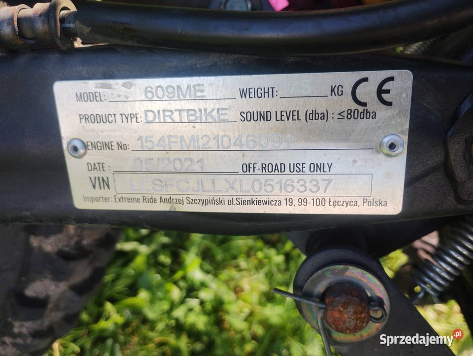 Motor cross xtr 125 Ładny Mały przebieg Pozostałe Motocykle, skutery, quady wielkopolskie Leszno