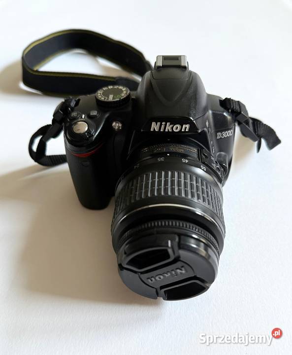 Nikon D3000 obiektyw Nikkor DX AFS 1855 Łódź sprzedam