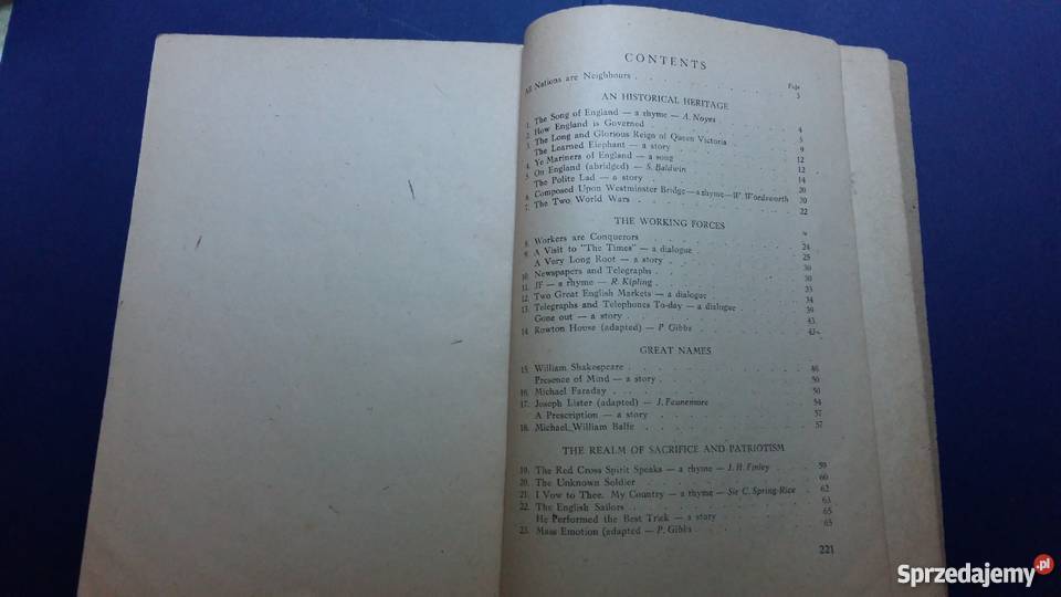 Readings about England and America 1946r Klara Łódź