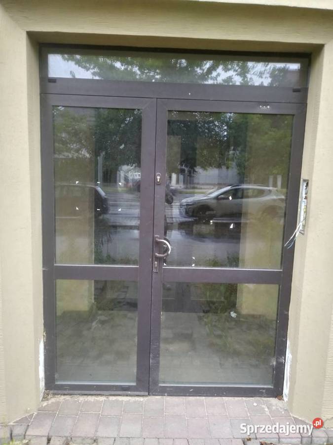 Drzwi Zewnętrzne dwuskrzydłowe aluminiowe Poznań