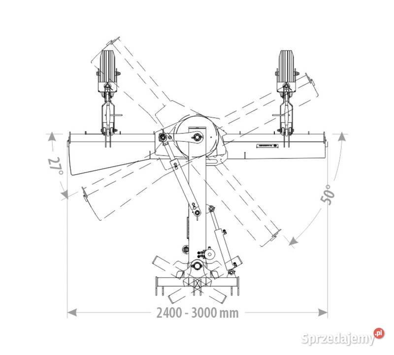 ZGARNIACZ TYLNY CIĘŻKI HYDRAULICZNY Kutno sprzedam
