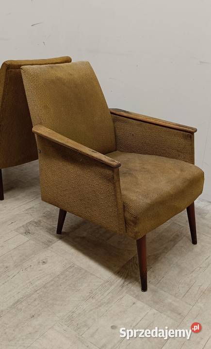 fotele PRL Gera DDR design lata 70te vintage Radomsko
