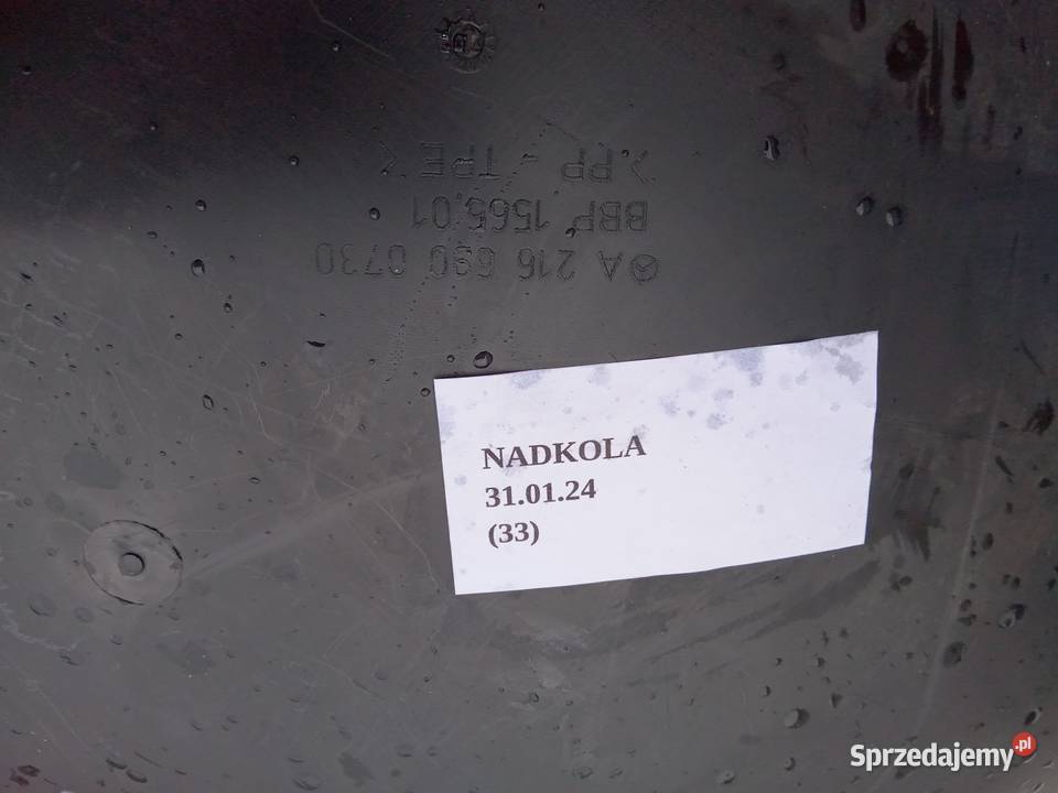 NADKOLE LEWY PRZÓD CZĘŚĆ TYLNA MERCEDES CL W216 Nowy Tomyśl