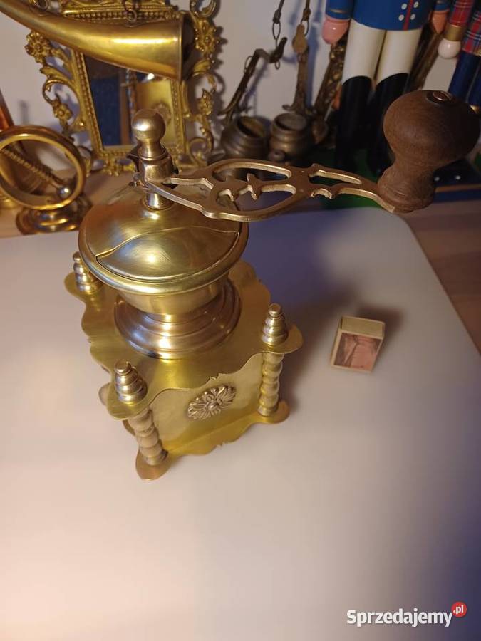 Piękny francuski młynek mosiężny Poznań