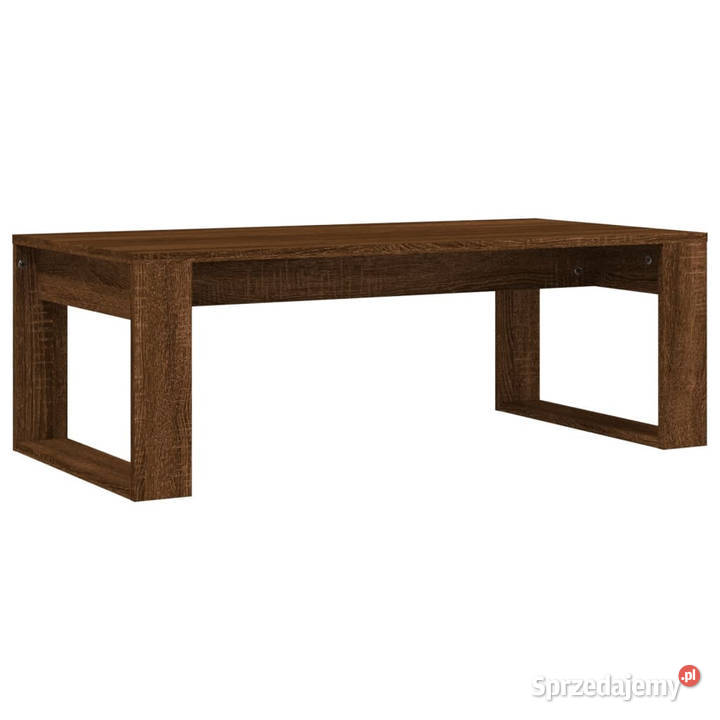 Stolik kawowy brązowy dąb 102x50x35 materiał Warszawa