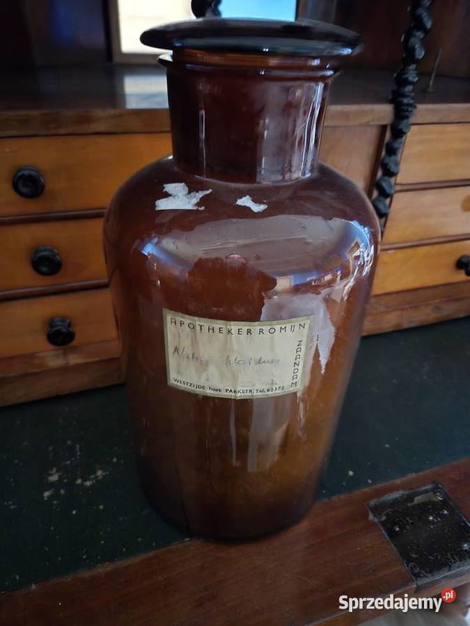 Ogromna bursztynowa butla apteczna