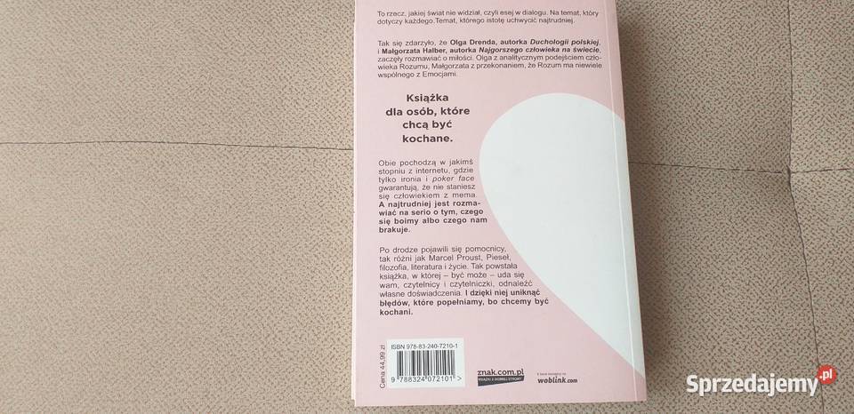 Książka o miłosci Rok wydania 2020 Kraków