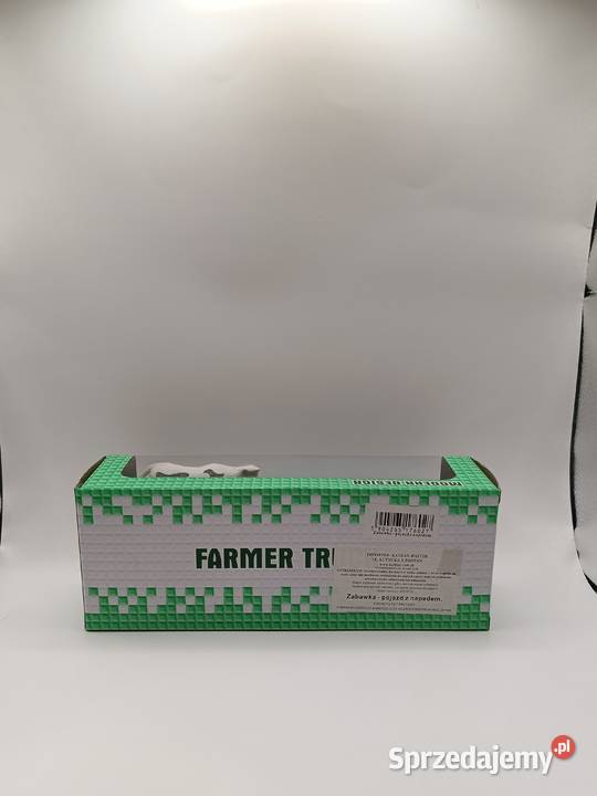 Traktor z przyczepą FARMER TRUCK figurka krowy Gdynia