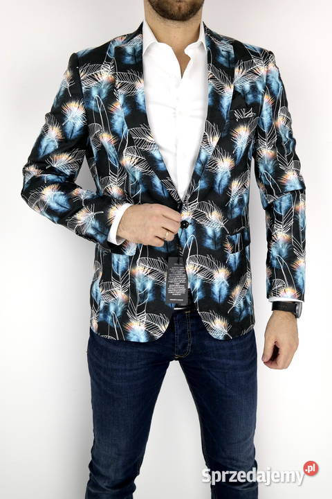 Giovanni Pera marynarka męska w pióra rozmiary Ostrów Wielkopolski sprzedam