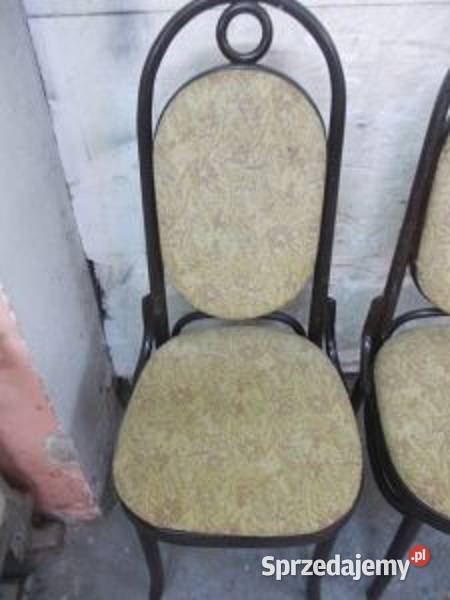 Stare drewniane krzesła gięte 2 PRL vintage