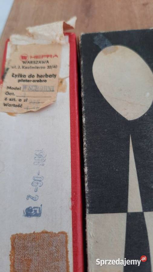 Łyżeczki do herbaty 6 kpl nieużywany Hefra