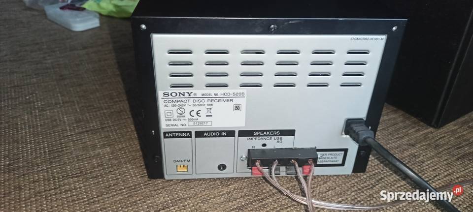 Mini wieża Sony CMTS20B Sędziszów