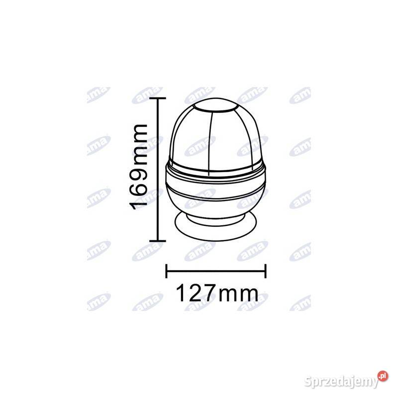 Lampa ostrzegawcza 12V 55W na magnes 63111 Kamionna sprzedam