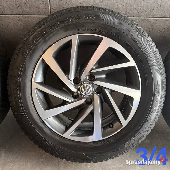 17 VW Tiguan oryginalne OEM 5x112 ET40 7J felgi Lubasz