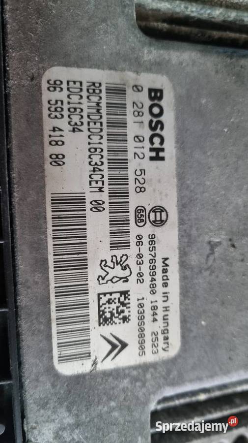 Peugeot 206 14 hdi komputer