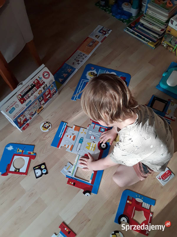 Puzzle dzieci 2 Wóz strażacki 23 elementy