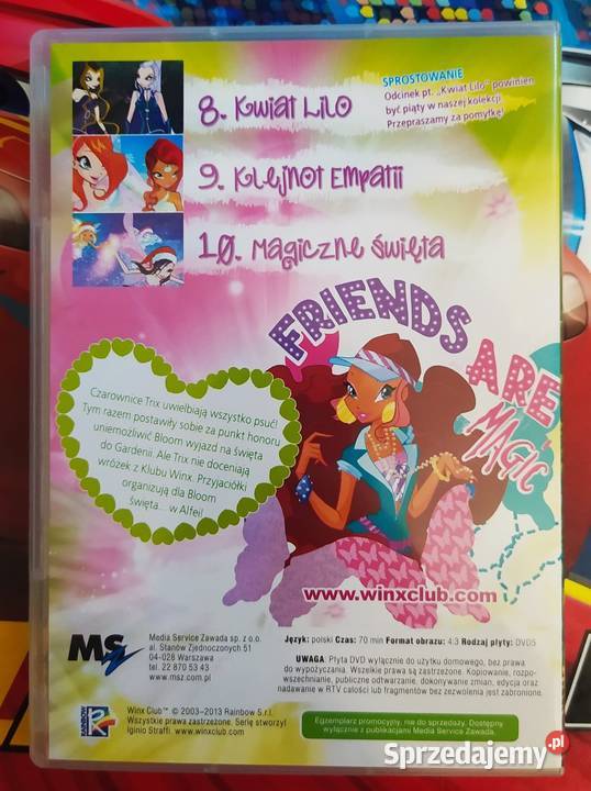 Winx Club Prawdziwe klejnoty sezon 5 odcinek 810 mazowieckie Warszawa