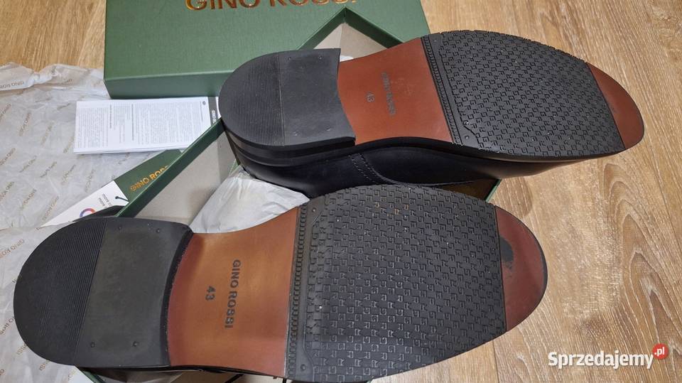 Gino Rossi męskie półbuty wizytowe 43 czarne sprzedam
