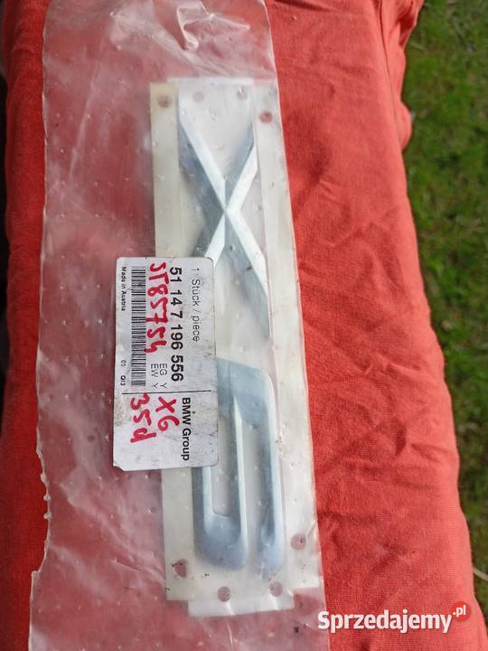 Emblemat logo BMW X6 nowy oryginalny śląskie Ruda Śląska