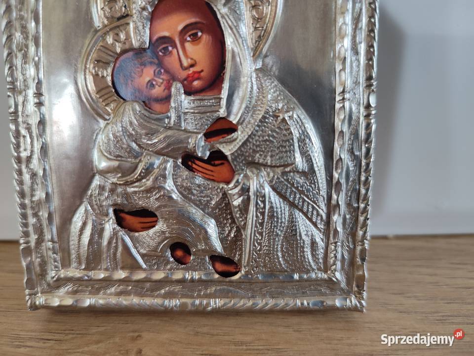 Piękna ikona Matki Boskiej Miłującej łódzkie Łódź