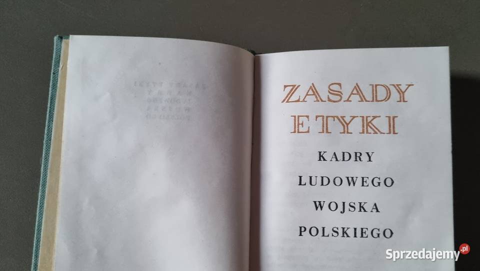 Zasady Etyki Kadry Ludowego Wojska Polskiego Zielona Góra sprzedam
