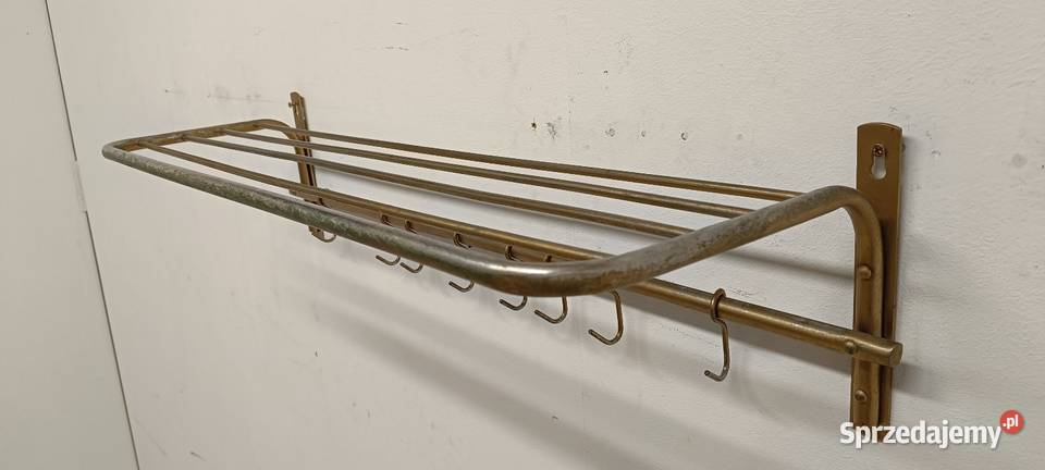 wieszak do przedpokoju vintage metalowy PRL Radomsko