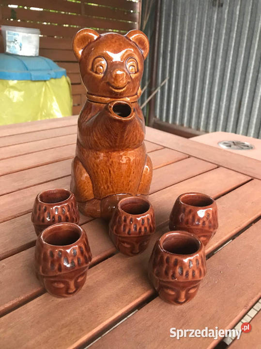 Miś dzbanek i 5 kieliszków porcelit Kielce sprzedam