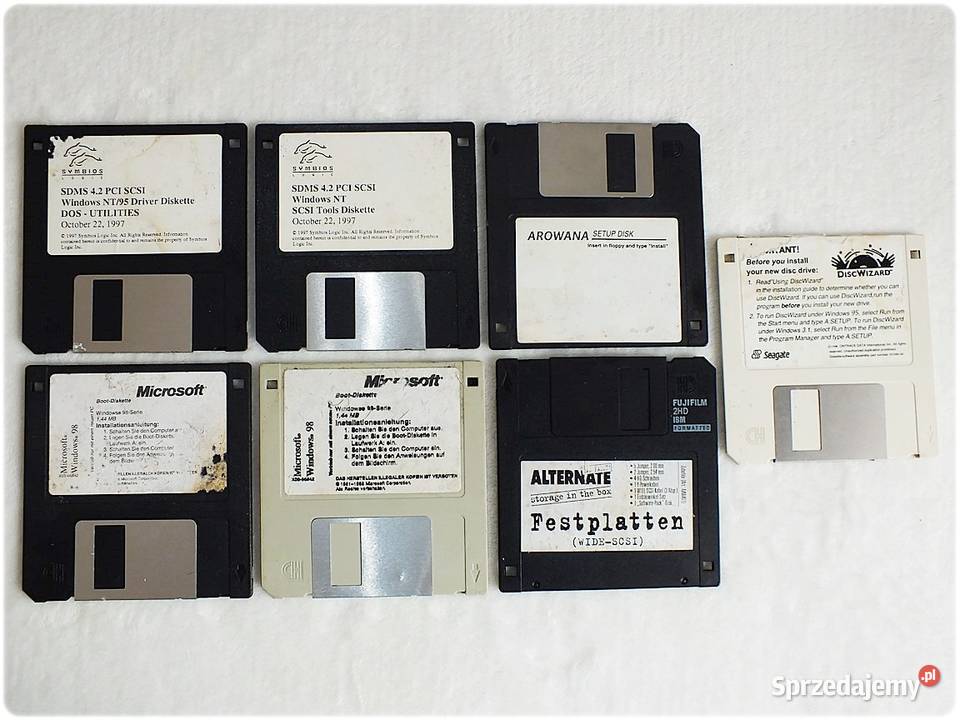 Starsze Dyskietki Zestaw Dyskietka Microsoft