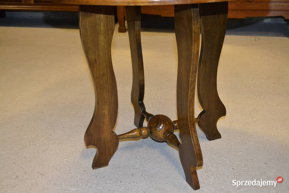 stolik kawowy z kulą dąb Meble Będzin