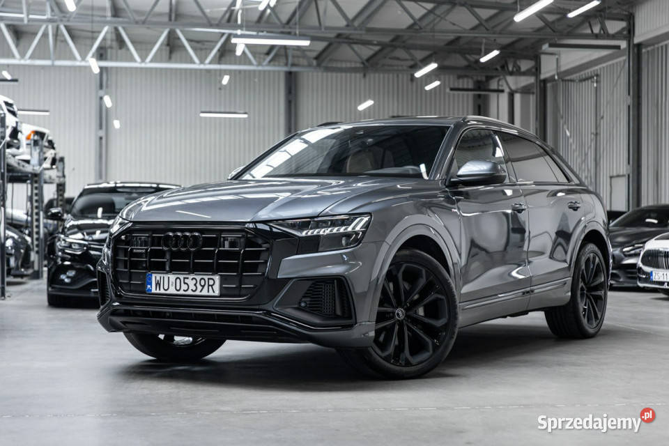 Audi Q8 30 TFSI 340 Webasto Masaże Wentylacja czujnik martwego pola małopolskie Węgrzce sprzedam
