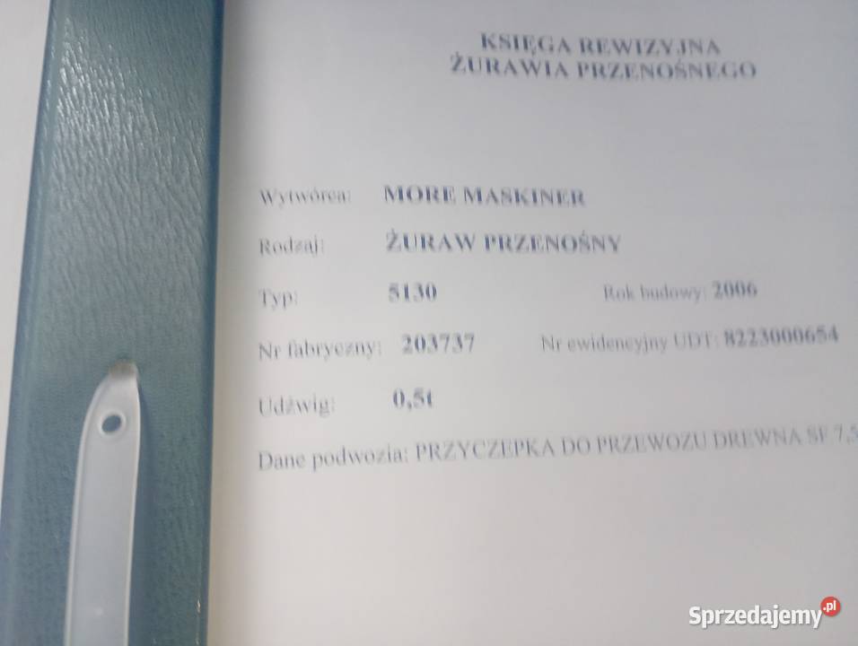 Przyczepa leśna z HDS 75 tonowa More Maskiner Leśnictwo podkarpackie Lubaczów