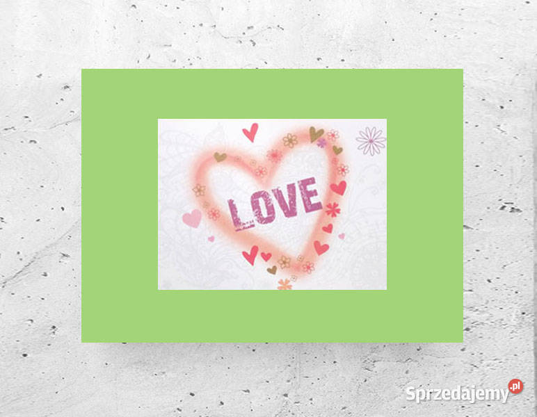 love plakat A4 love obrazek 21x30 obrazek z Plakaty