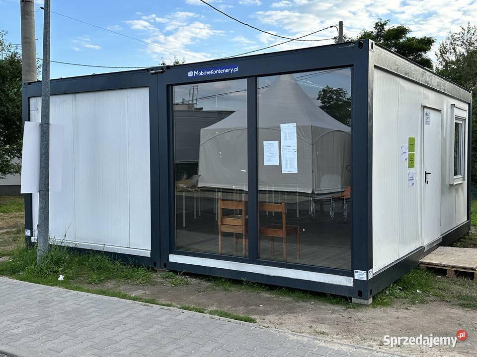 KONTENER BIUROWY PODWÓJNY DUŻE WITRYNY