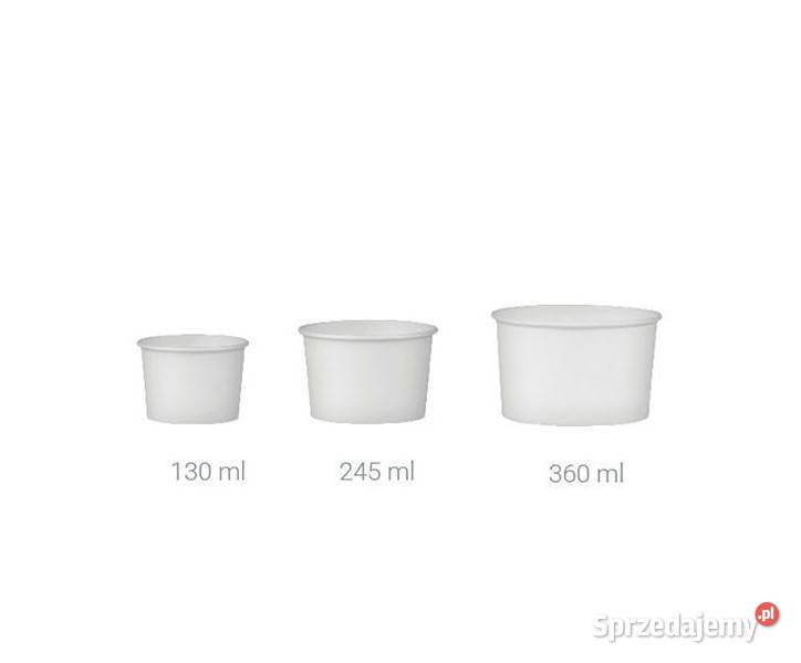 Kubki do lodów tajskich kubek papierowy 250ml świętokrzyskie Sandomierz