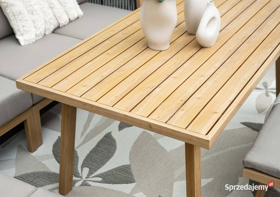 ALUMINIOWY NAROŻNIK OGRODOWY Z ŁAWKĄ I FOTELEM Poznań