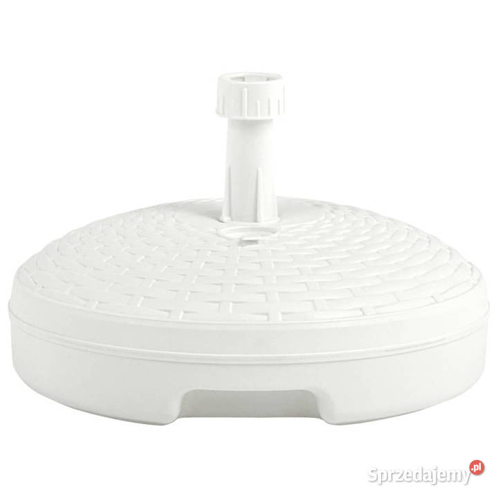 Podstawa pod parasol 20 L biała rattan z sprzedam