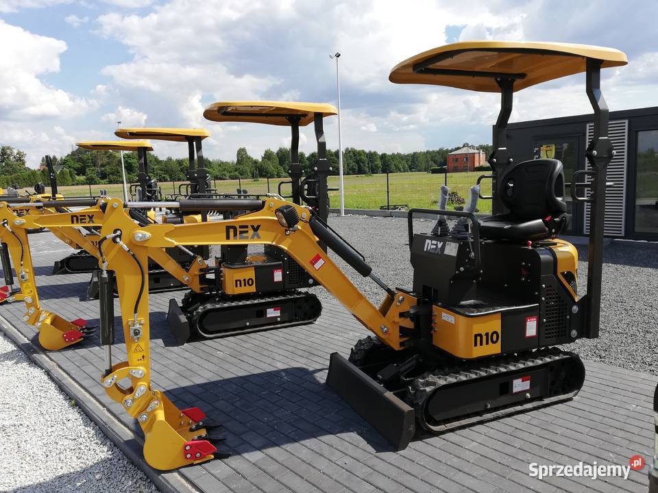 Nowa Minikoparka NEX N10 Ramie skrętne mini 1h Brzeziny