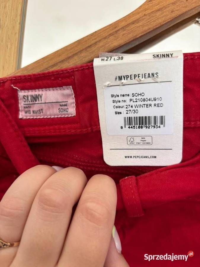 PePe Jeans spodnie skinny 2730 małopolskie Kalwaria Zebrzydowska sprzedam