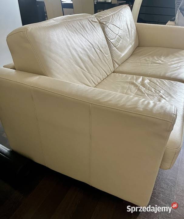 Sofa 3osobowa z funkcją spania skóra naturalna dolnośląskie sprzedam