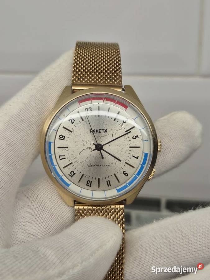 Męski zegarek mechaniczny Raketa Au śląskie Chorzów