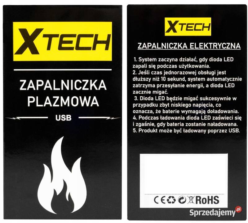 Elektryczna Zapalniczka Plazmowa Ładowana na USB Pozostałe Ostrowy nad Okszą sprzedam