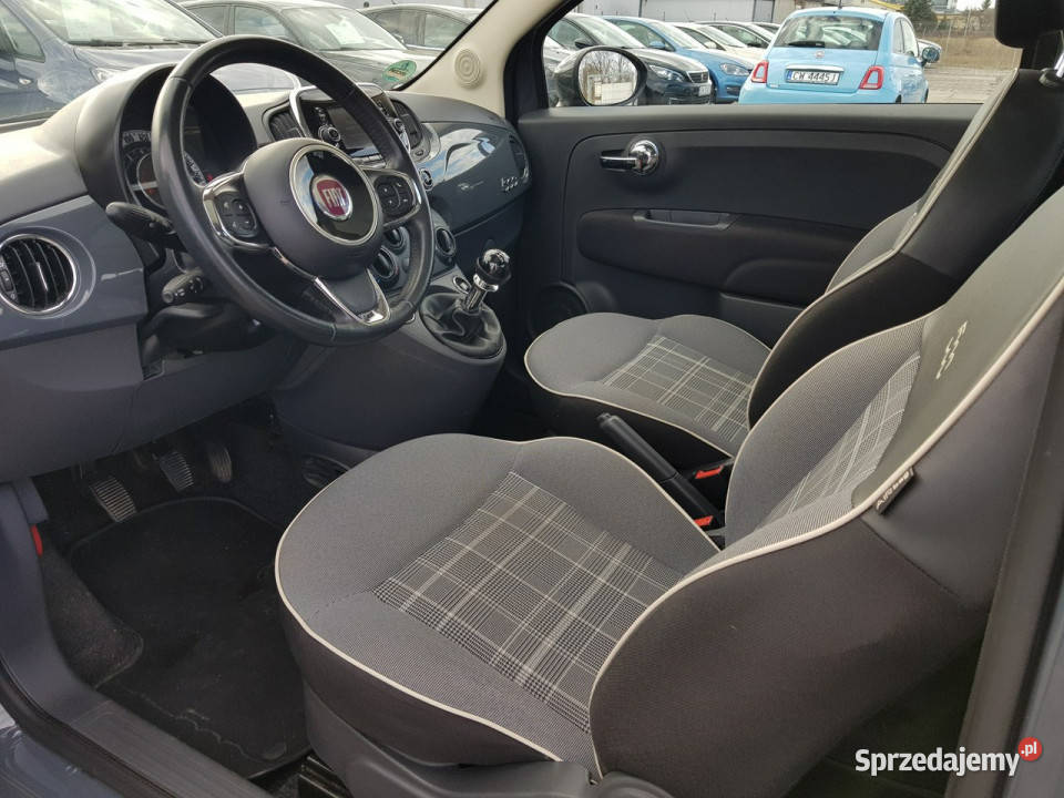 Fiat 500 12 Benzyna Klima Panorama Tempomat centralny zamek Włocławek