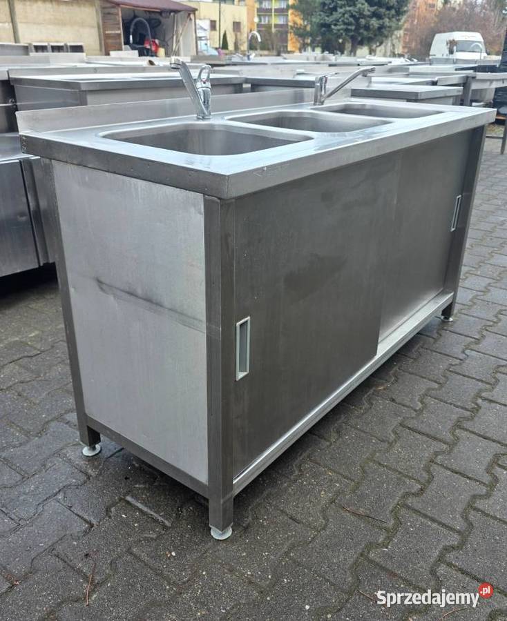 Zlew 3 Komorowy z Szafką Drzwi Suwane 1506085 sprzedam