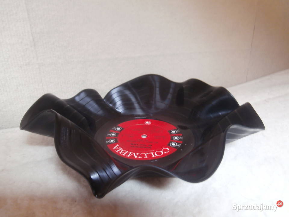 miska patera talerz z płyty winylowej średnicy