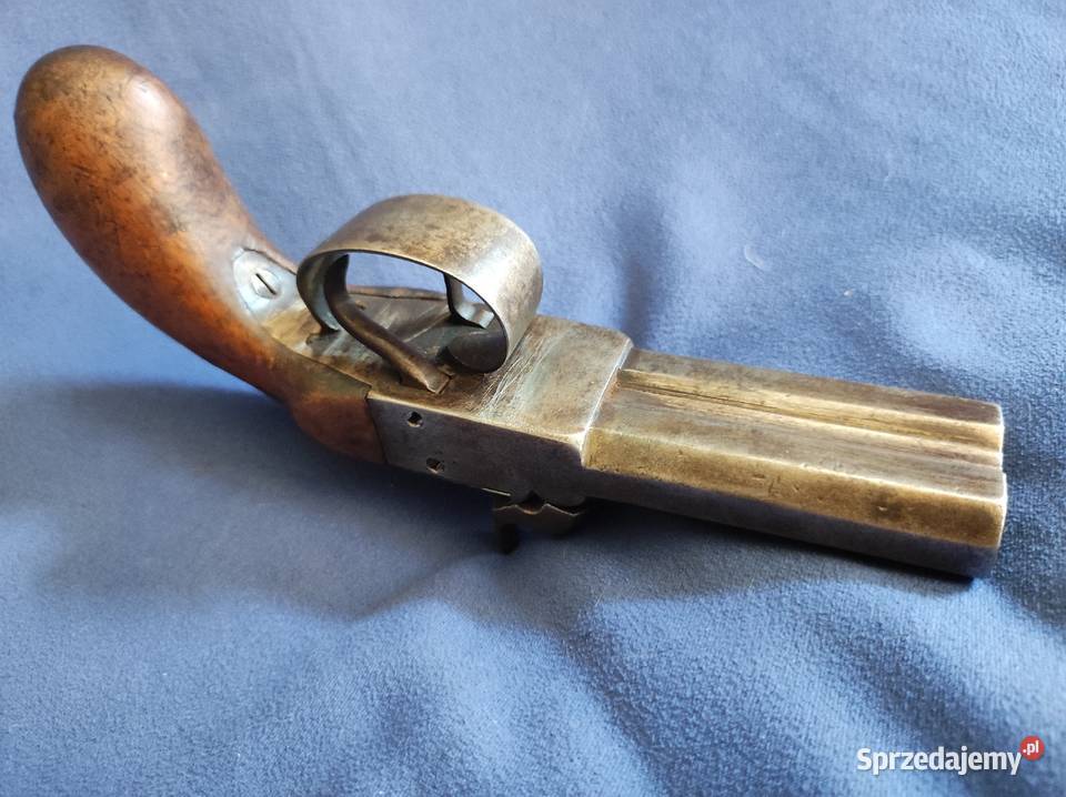 Pistolet kapiszon dwulufowy zabytek sprawny Wrocław