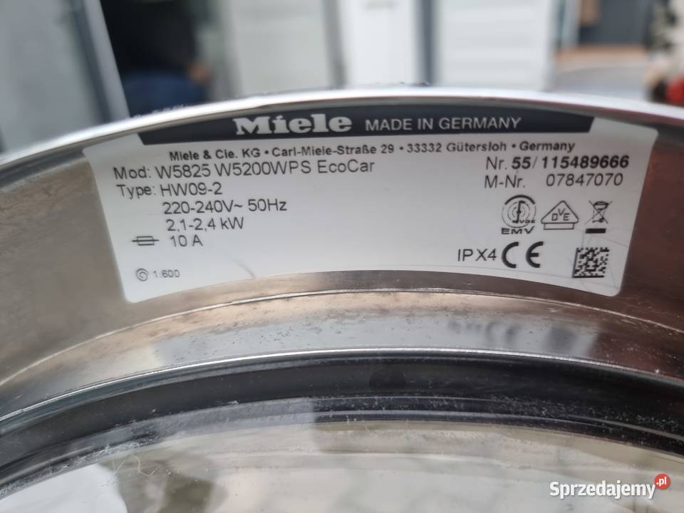 Pralka Miele W5200 W5825 WPS EcoCar 1600obr Pralki i suszarki Wrocław
