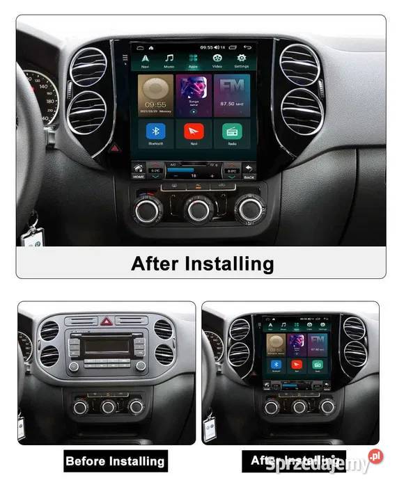 Radio android 10 VW Tiguan 0716r Tesla gps wifi Ożarowice